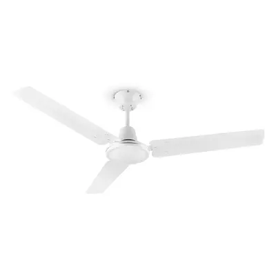 Klarstein Spin Doctor, fehér, 55W, mennyezeti ventilátor, 122cm, 3 kar, rozsdamentes acél