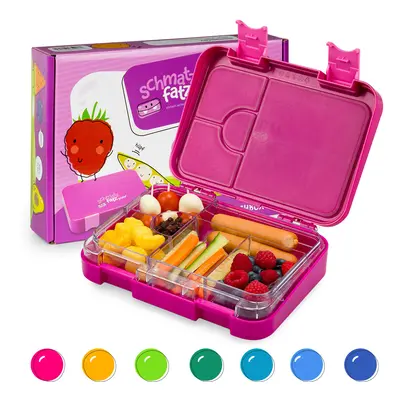 Klarstein junior Lunchbox, 6 rekesz, 21,3 x 15 x 4,5 cm (Sz x Ma x Mé), BPA-mentes