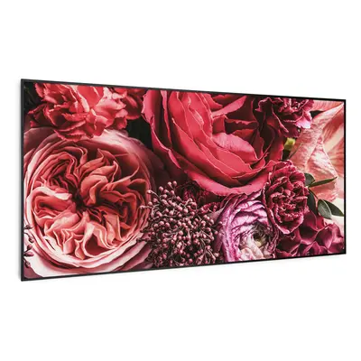 Klarstein Wonderwall Air Art Smart, infravörös hősugárzó, 120 x 60 cm, 700 W, virág