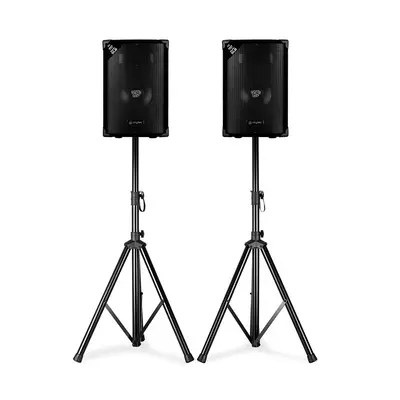 Skytec SL8, hangfal pár állvánnyal, 8''-es woofer, max. 200 W, 2 x állvány + táska