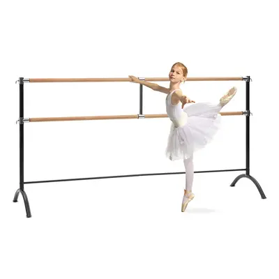 KLARFIT Barre Marie, dupla balett rúd, szabadon álló, 220x113 cm, Ø 2x38 mm