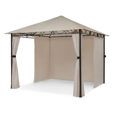 Blumfeldt Mondo, kerti pavilon, party sátor, Gazebo, 3x3 m, acél, poliészter