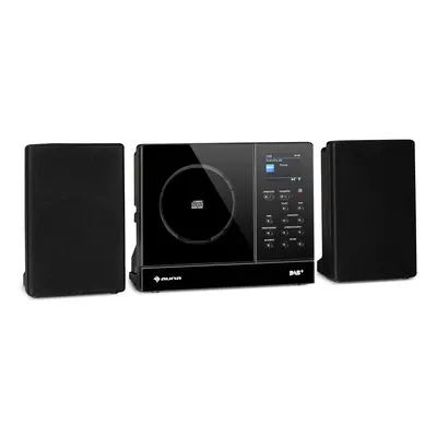 Auna Connect Vertical, internetes rádió, 2 x 5 W RMS, CD, IR/FM/DAB+, Spotify, BT, fekete