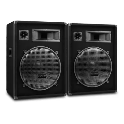 Auna Pro PW-1522 MKII, passzív PA hangfalpár, 15", 400 W RMS/800 W max.