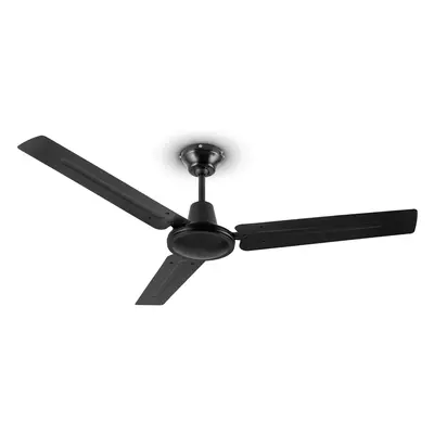 Klarstein Spin Doctor, fekete, 55W, mennyezeti ventilátor, 122cm, 3 kar, rozsdamentes acél