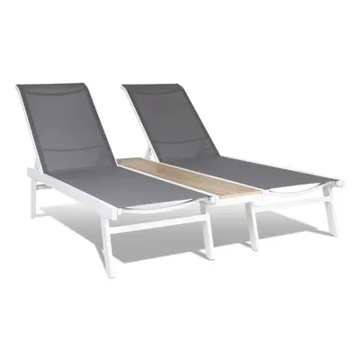 Blumfeldt Pompei, Napozóágy, Lounger, 2 fő részére, Alumínium tárolórekesz