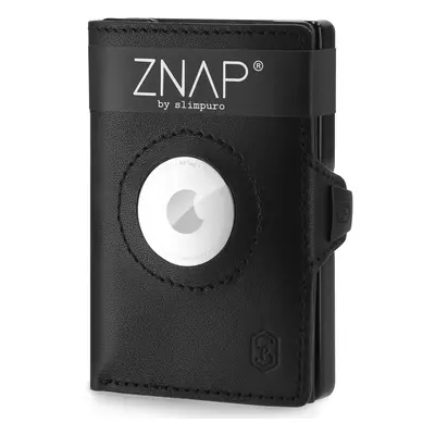 Slimpuro ZNAP Airtag Wallet, 8 kártya, érmés rekesz, 8,9 x 1,5 x 6,3 cm (SZ x M x M), RFID-védel