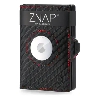 Slimpuro ZNAP Airtag Wallet, 12 kártya, érmés rekesz, 8,9 x 1,8 x 6,3 cm (Sz x M x M), RFID-véde