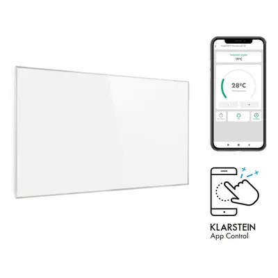 Klarstein Wonderwall 450 Smart, infravörös hősugárzó, 50 x 90 cm, 450 W, heti időzítő, IP24, feh