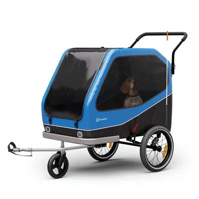 KLARFIT Goldie Buggy, kerékpár utánfutó, 324 l, max. 40 kg, összecsukható, időjárásálló