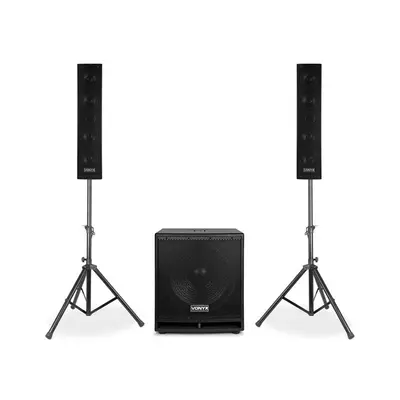 Vonyx VX880BT, 2.1 aktív hangfal szett, 1000 W, 15", 2 x 8", USB/SD/MP3/BT