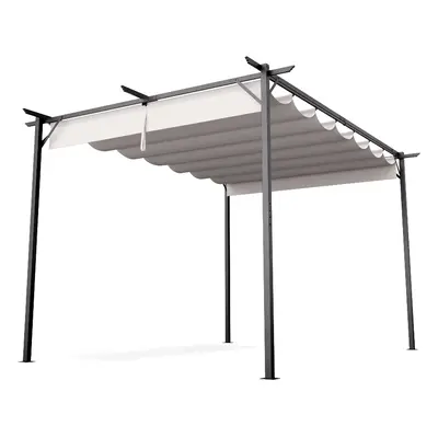 Blumfeldt Pantheon Robust, pergola, 3 x 4 m, oldalsó redőnyökkel, időjárásálló porszórt acél