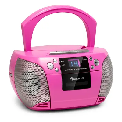 Auna Harper, CD boombox, CD lejátszó, bluetooth, kazetták, FM, AUX, USB