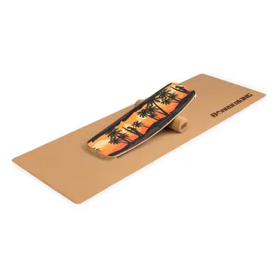 BoarderKING Indoorboard Curved, egyensúlyozó deszka, alátét, henger, fa/parafa