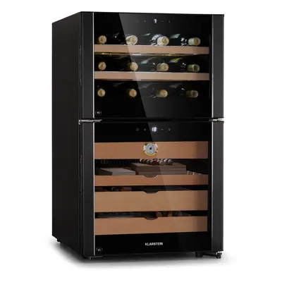 Klarstein El Dorado 108, humidor és borhűtő, 108 l, LED, érintőkijelző