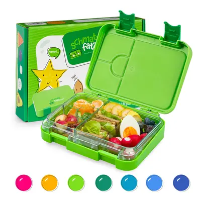 Klarstein junior Lunchbox, 6 rekesz, 21,3 x 15 x 4,5 cm (Sz x Ma x Mé), BPA-mentes