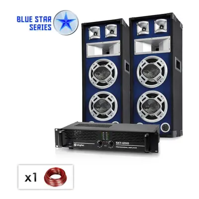 Electronic-Star PA Set Blue Star Series "Bassboom" 1600 Watt