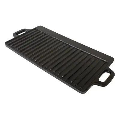 Klarstein Canadienne, barbecue grill-lemez, 2 az 1-ben kétoldalas lemez, 45 × 1,5 × 23 cm (SZ × 