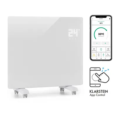 Klarstein Bornholm Single Smart, konvektor, 1000 W, vezérlés applikáción keresztül, fehér