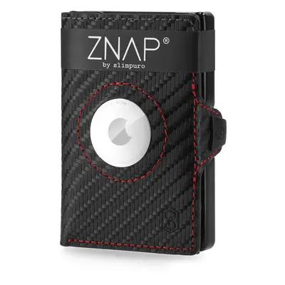 Slimpuro ZNAP Airtag Wallet, 8 kártya, érmés rekesz, 8,9 x 1,5 x 6,3 cm (SZ x M x M), RFID-védel