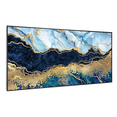 Klarstein Wonderwall Air Art Smart, infravörös hősugárzó, 120 x 60 cm, 700 W, kék márvány