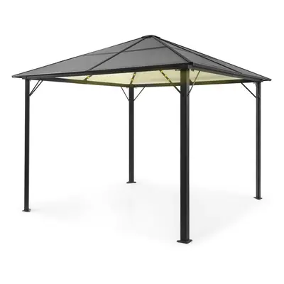 Blumfeldt Pantheon Solid Sky Ambient Solar, pavilon szürke tetővel, 3 × 3 m, polikarbonát, alumí