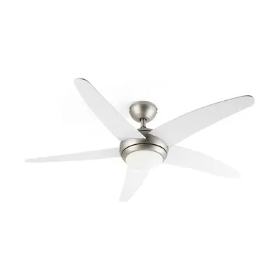 Klarstein Bolero, 2 az 1-ben mennyezeti ventilátor, 134 cm, lámpa, 55 W, távirányító, fehér