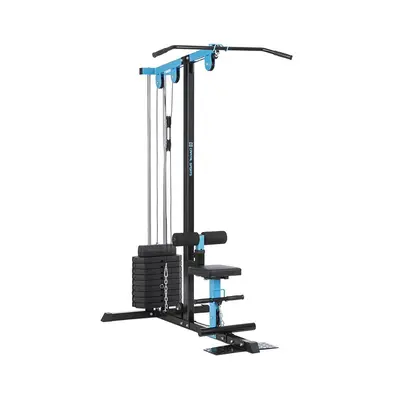 Capital Sports LZ 550 lapsúlyos erőfejlesztő gép, 2 csiga, 45 kg súly, acél, kék