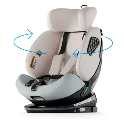 Babify Onboard 360°, autós gyermekülés, 40 – 150 cm, ISOFIX, 3 pontos és 5 pontos biztonsági övr