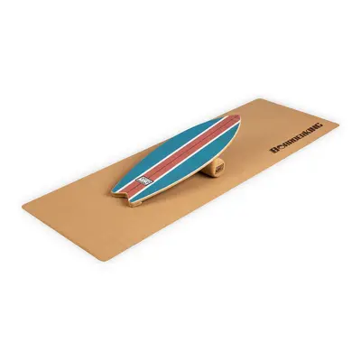 BoarderKING Indoorboard Wave, egyensúlyozó deszka, alátét, henger, fa / parafa