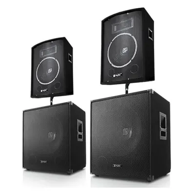 Skytec "BERLIN BASSLINE" PA KÉSZLET, 2000 W, 2.2, 2 HANGFALBÓL ÉS 2 SUBWOOFERBŐL ÁLLÓ KÉSZLET