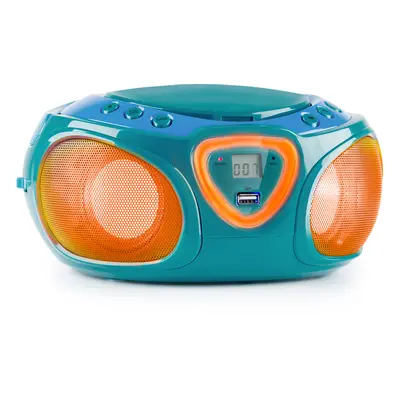 Auna Roadie CD Boombox UKW rádió, Fényjáték, CD lejátszó, Bluetooth 5.0