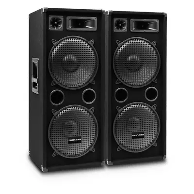 Auna Pro PW-2522 MKII, passzív PA hangfalpár, 15" subwoofer, 750 W RMS