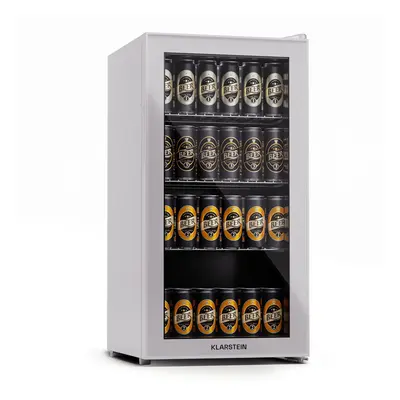 Klarstein Beersafe 74 Slim, hűtőszekrény, 74 liter, 3 polc, panorámás üvegajtó