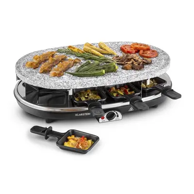 Klarstein Steaklette, raclette grill, 1500 W, gránitlappal, 8 személyre