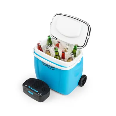 Auna Picknicker Trolley Music Cooler, hűtődoboz, bőrönd, 36 l, BT hangfal, kék