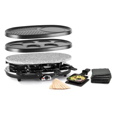 Klarstein All-U-Can Grill, 4 az 1-ben raclette grill, 1500 W, 8 személyre, kiegészítő