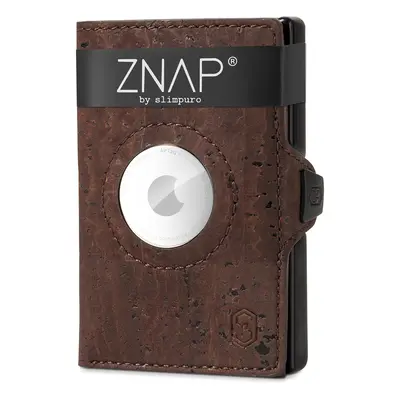 Slimpuro ZNAP Airtag Wallet, 8 kártya, érmés rekesz, 8,9 x 1,5 x 6,3 cm (SZ x Ma x Mé), RFID-véd