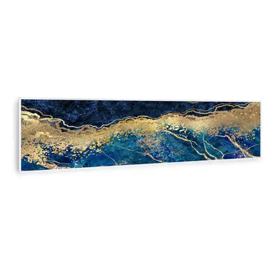 Klarstein Wonderwall Air Art Smart, infravörös hősugárzó, 120 x 30 cm, 350 W, kék márvány