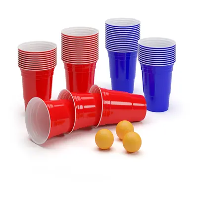 BeerCup Nadal, 16 Oz, Red & Blue Party Pack, poharak, két színben, labdákkal és szabályokkal