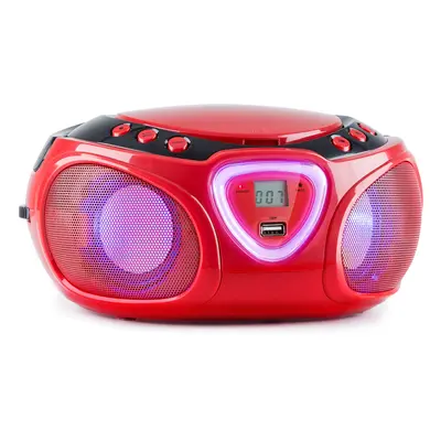 Auna Roadie CD Boombox UKW rádió, Fényjáték, CD lejátszó, Bluetooth 5.0