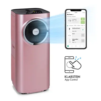 Klarstein Kraftwerk Smart 12K, klíma, 3 az 1-ben, 12 000 BTU, vezérlés alkalmazáson keresztül, t