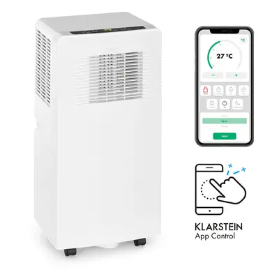 Klarstein Ice Block Ecosmart 7, mobil klíma, 3 az 1-ben, 7000 BTU, alkalmazásvezérlés, fehér