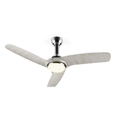 Klarstein Silent Service, mennyezeti ventilátor, Ø: 128 cm, teljesítmény: 25 W, szürke