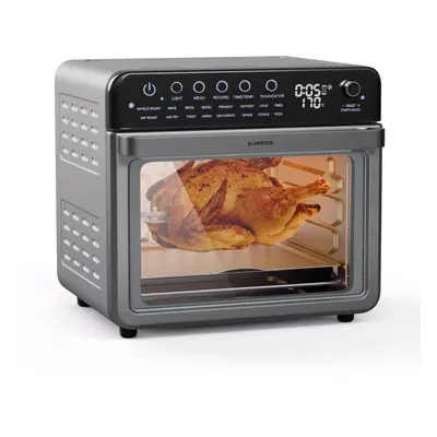 Klarstein Air Glaze, digitális forrólevegős fritőz, 2000 W, 34 l, 16 program, felső és alsó fűté