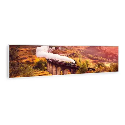 Klarstein Wonderwall Air Art Smart, infravörös hősugárzó, 120 x 30 cm, 350 W, vonat