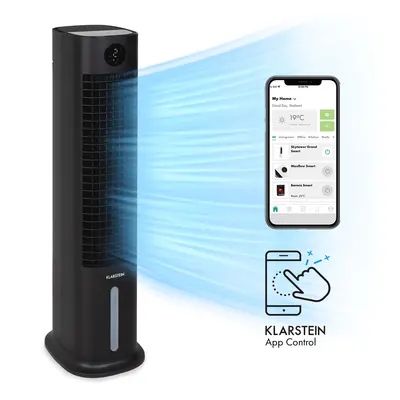 Klarstein Skytower Grand Smart, léghűtő, 80 W, 480 m³ / h, 8 liter, hordozható