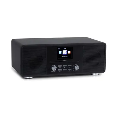 OneConcept Streamo CD, internet rádió, 2 x 10 W, WLAN, DAB+, FM, CD-lejátszó, BT, fekete