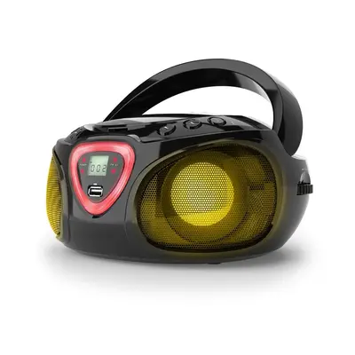 Auna Roadie CD Boombox UKW rádió, Fényjáték, CD lejátszó, Bluetooth 5.0