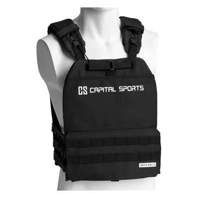 Capital Sports Battlevest 2.0, súlymellény, 2 x 4,0 kg súly, fekete